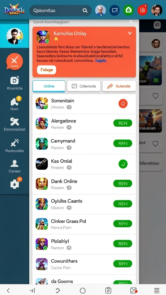 api5000 - Screenshot menggambarkan momen seru saat kompetisi online.