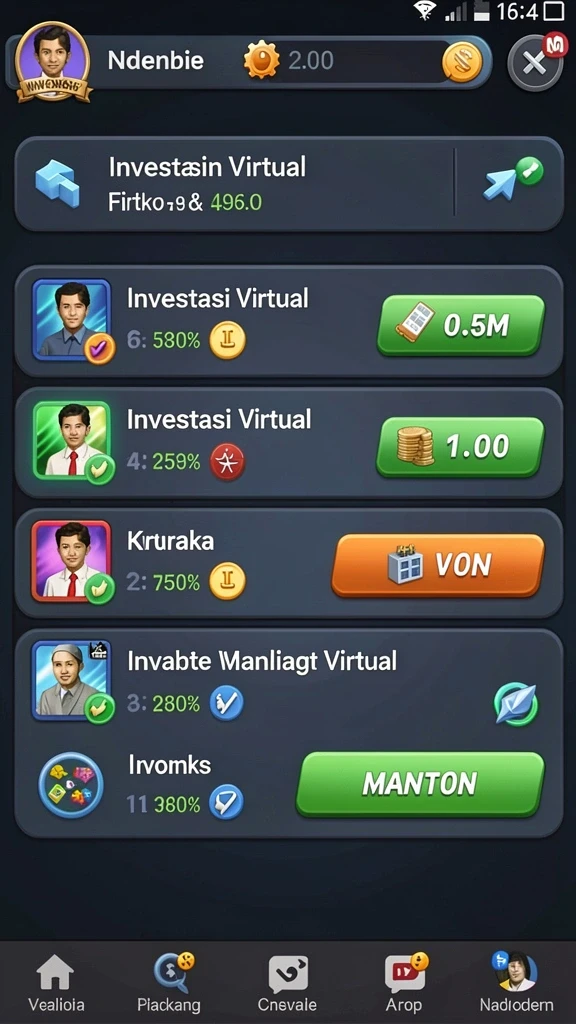 indaaa - Tampilan antarmuka aplikasi yang menarik dan user-friendly.