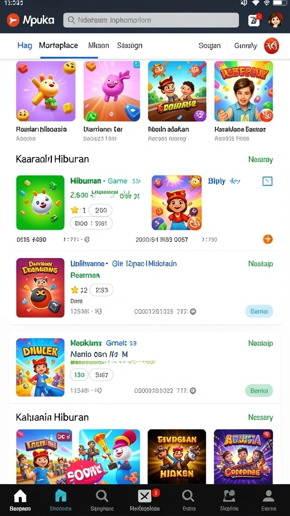 xo368 - Tampilan awal permainan yang menarik dan intuitif.